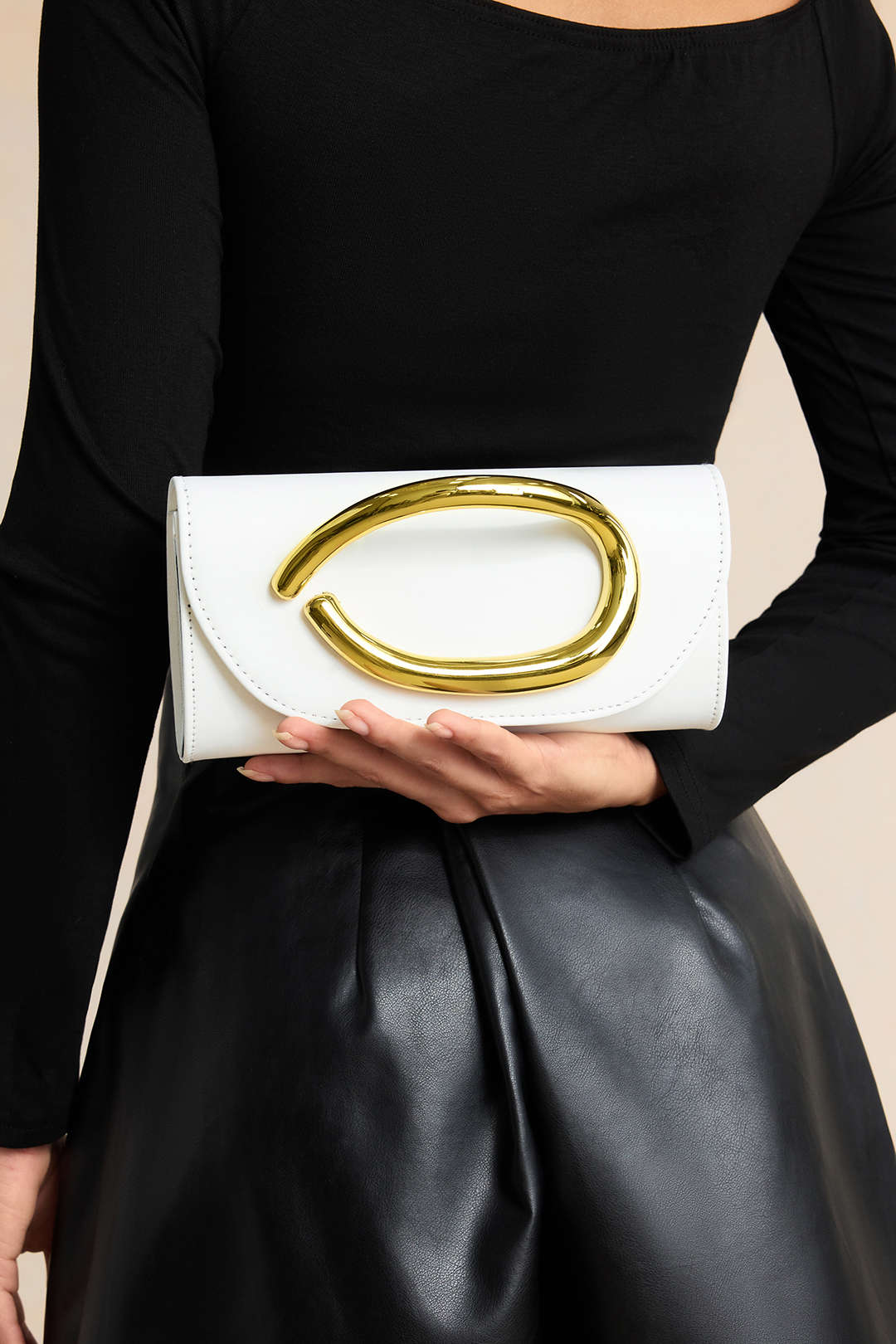 Voralis clutch bag - gold colorway