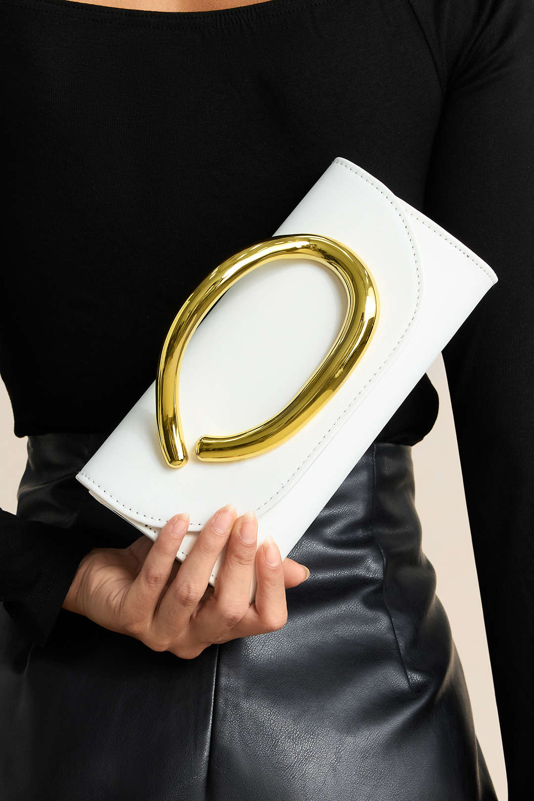 Voralis clutch bag - white colorway