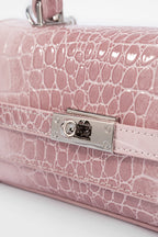 Voralis metallic chain tote bag - side profile view