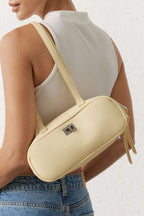 Voralis cream yellow tote bag - lifestyle shot
